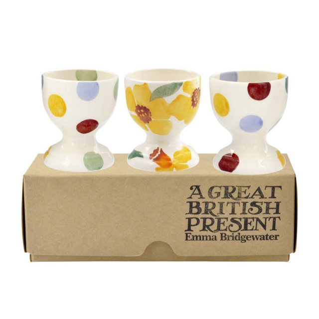Emma Bridgewater Daffodils & Polka Dot S/3 Egg Cup