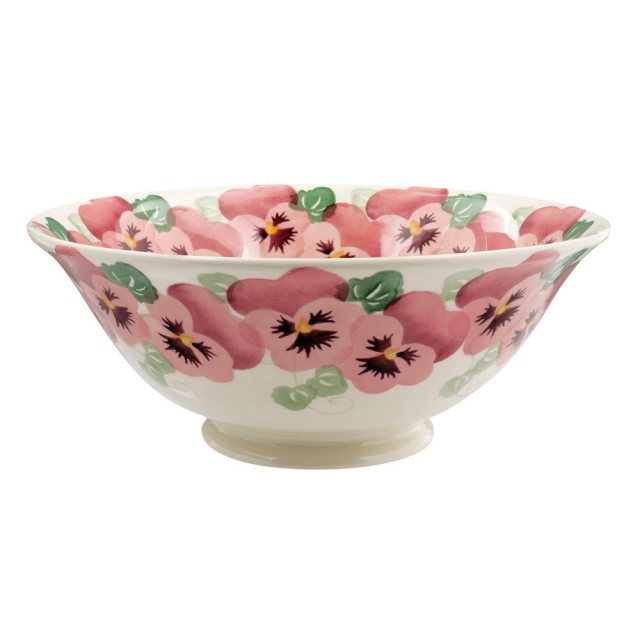 Emma Bridgewater Pink Pansy Medium Serving Bowl