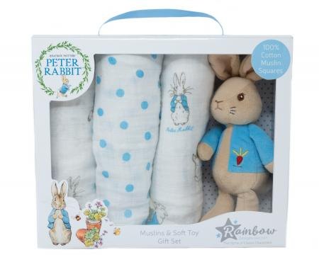 Peter Rabbit Peter Rabbit Soft Toy & Muslin Gift Set