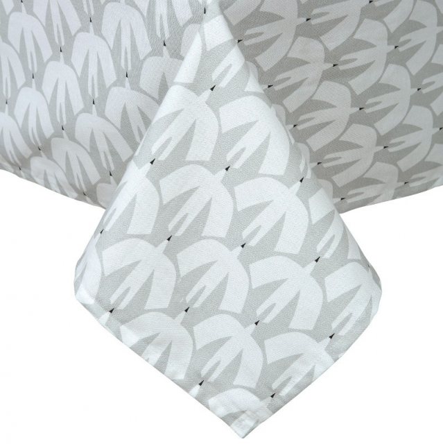 Scion Living Garden Trading Oaksey Checked Linen Tablecloth - Ink