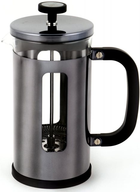 8 Cup Pisa Cafetiere Brushed Gun Metal