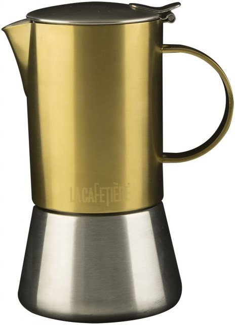 La Cafetiere 4 Cup Brushed Gold Stovetop