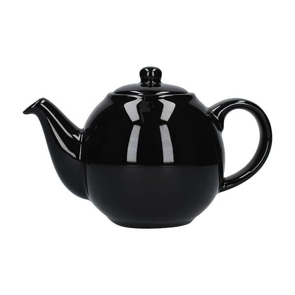 Gloss Black Globe Teapot