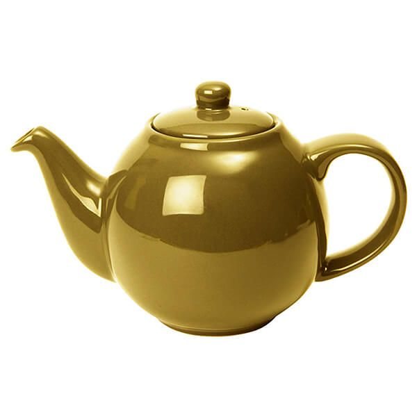 Gold Finish Globe Teapot 4 Cup