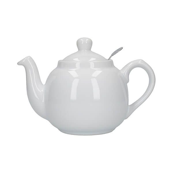 White Farmhouse Filter Teapot