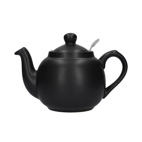 Matt Black Farmhouse Filter Teapot