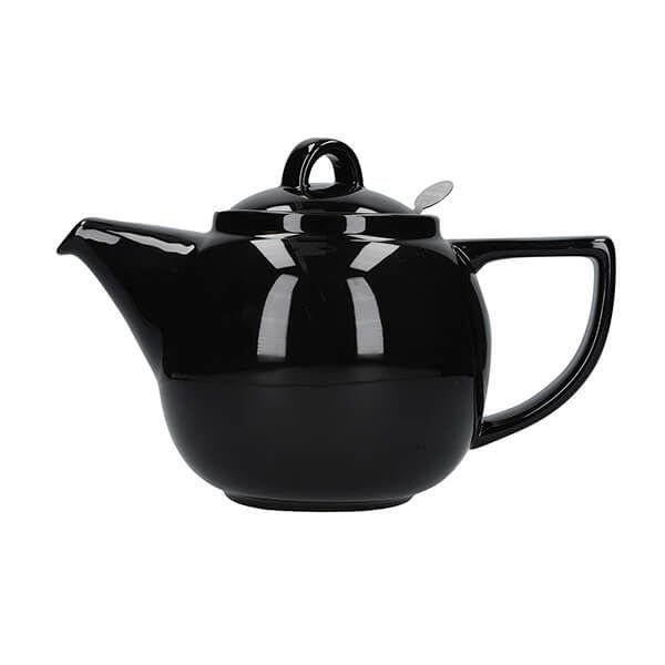 Gloss Black Geo Filter Teapot 4 Cup