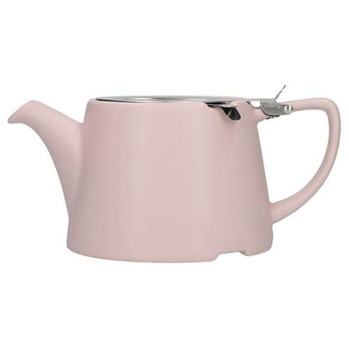 Kitchen Craft Satin Pink Oval Filter Teapot 3 Cup