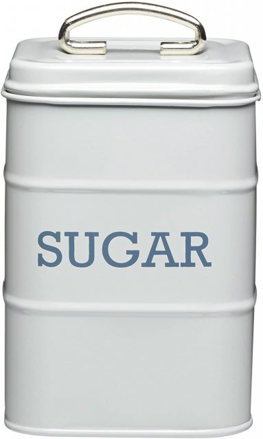 Living Nostalgia French Grey Sugar Tin