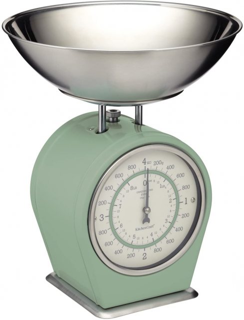 Mechanical Kitchen Scales 4kg English Sage