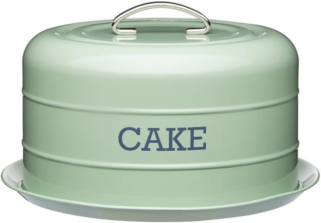 KitchenCraft Airtight Dome Cake Tin English Sage
