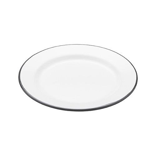 KitchenCraft Enamel Snack Plate White 20cm