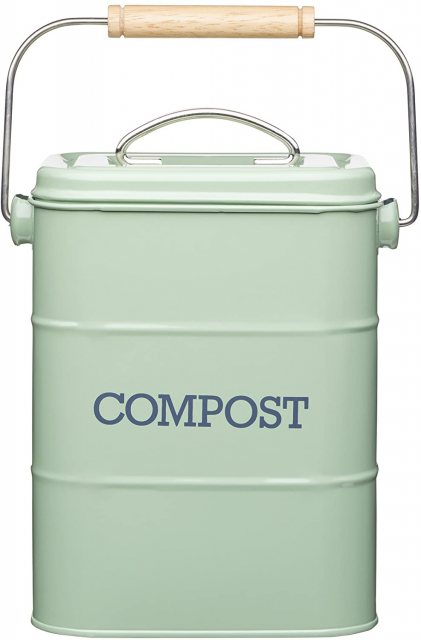 KitchenCraft Compost Bin English Sage