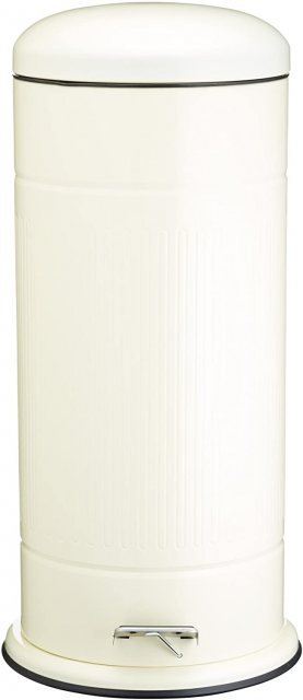 Living Nostalgia Antique Cream 30 Litre Pedal Bin