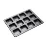 Non Stick Large 12 Hole Square Brownie Tin