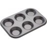 MasterClass Non Stick Six Hole Shallow Baking Tin