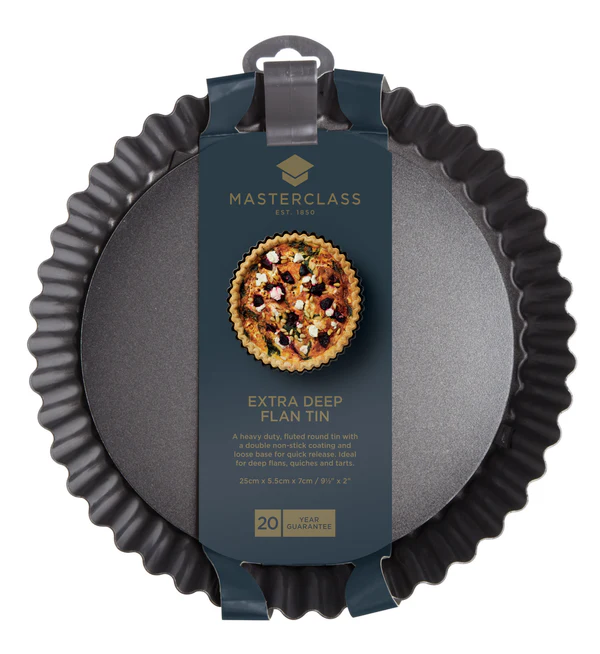 MasterClass Non Stick Extra Deep Fluted Flan Tin