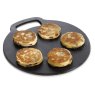 Kitchen Craft Black Cast Iron 27cm Baking Stone