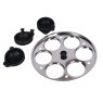 Kitchen Craft Stainless Steel Deep Six Hole Egg Poacher