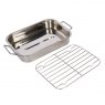 KitchenCraft Stainless Steel Roasting Pan With Rack