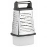 MasterClass Stainless Steel Four Sided Box Grater With Collecting Box