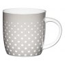 KitchenCraft Grey Polka Barrel Mug