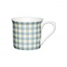 Kitchen Craft KitchenCraft Blue Gingham Fluted Mug