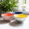 KitchenCraft Moroccan Style Yellow Stripe Ceramic Bowl