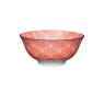 KitchenCraft Red Floral Stoneware Bowl