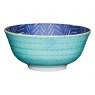 KitchenCraft Leafy Indigo Stoneware Bowl