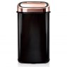 Tower 58L Square Sensor Bin Rose Gold & White