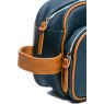 Brompton &  Langley Blue/Tan Wash Bag