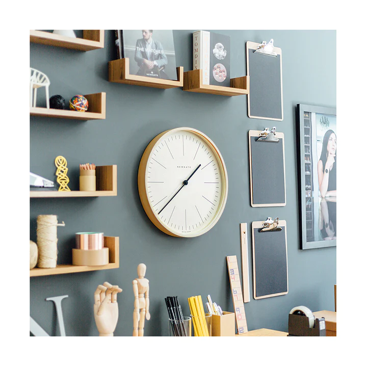 Newgate Mr Clarke Marker Wall Clock in Light Wood