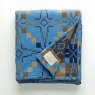 Melin Tregwynt Weaver Green Diamond Teal Blanket
