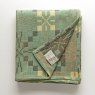 Melin Tregwynt Portmeirion Toll Lambswool Check Throw - Beige / Multicolour