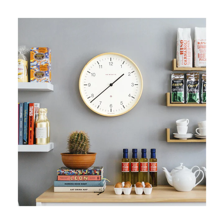 Newgate Mr Clarke Wall Clock in Light Plywood