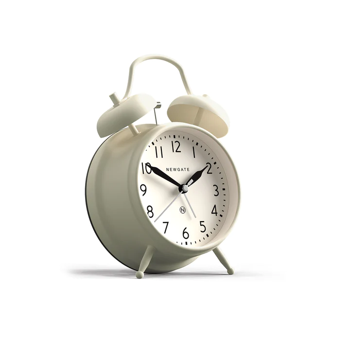 Newgate Covent Garden Alarm Clock in Linen White