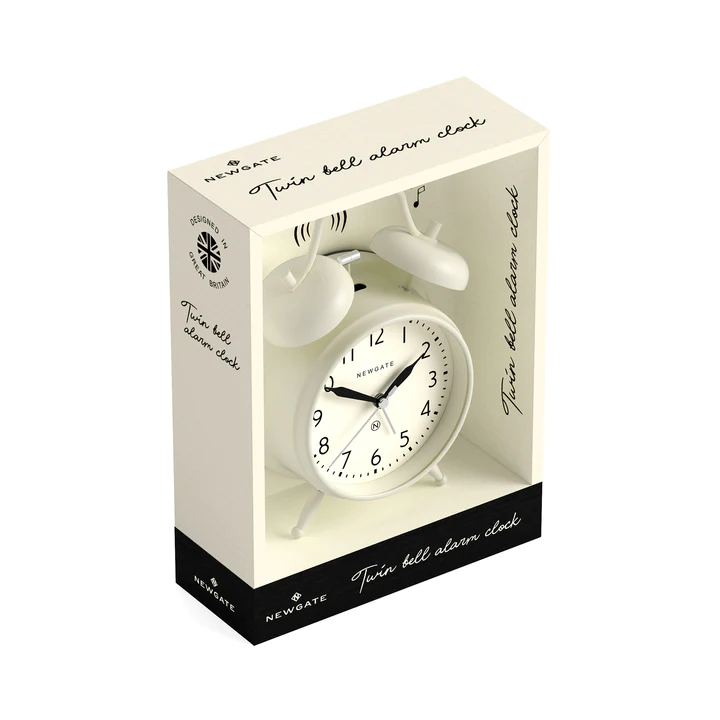Newgate Covent Garden Alarm Clock in Linen White