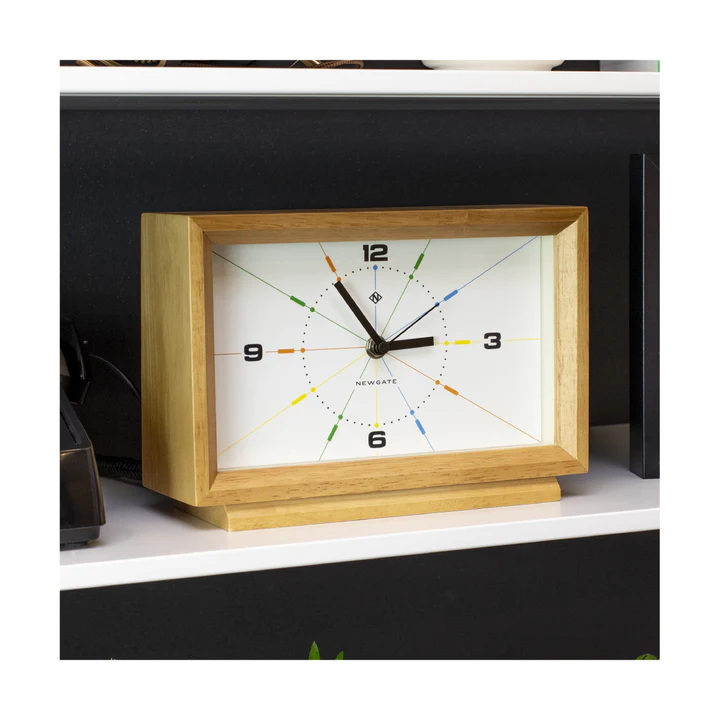 Newgate Hollywood Hills Mantel Clock in Light Oak