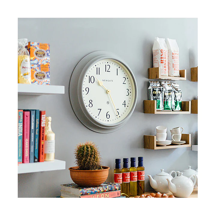 Newgate Westhampton Wall Clock in Mid Grey