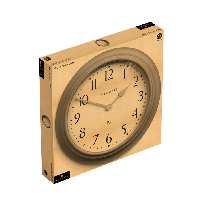 Newgate Westhampton Wall Clock in Mid Grey