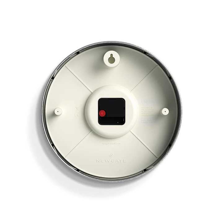 Newgate Luggage Wall Clock in Galvanised and Red