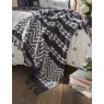 Fat Face Weaver Green Diamond Teal Blanket