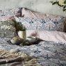 Fat Face Cabbages & Roses Floral Embroidery Feather Filled Cushion White