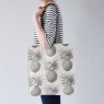 Thornback & Peel Thornback & Peel Grey Pineapple Tote Bag