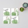 Thornback & Peel Thornback & Peel Cactus & Bird S/4 Coasters