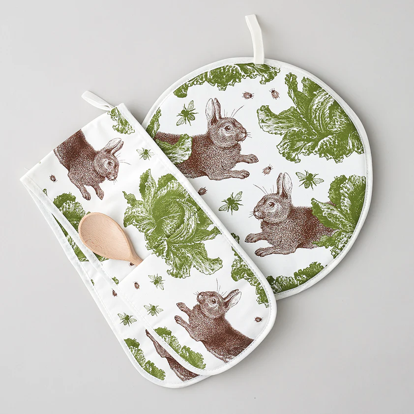 Thornback & Peel Rabbit & Cabbage Circular Hob Cover