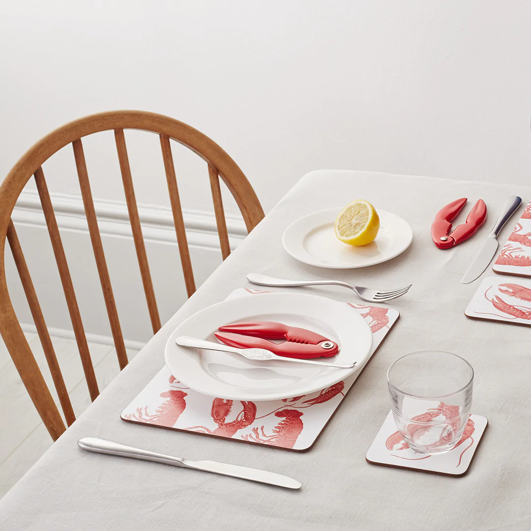 Thornback & Peel Coral Lobster Set of 4 Placemats