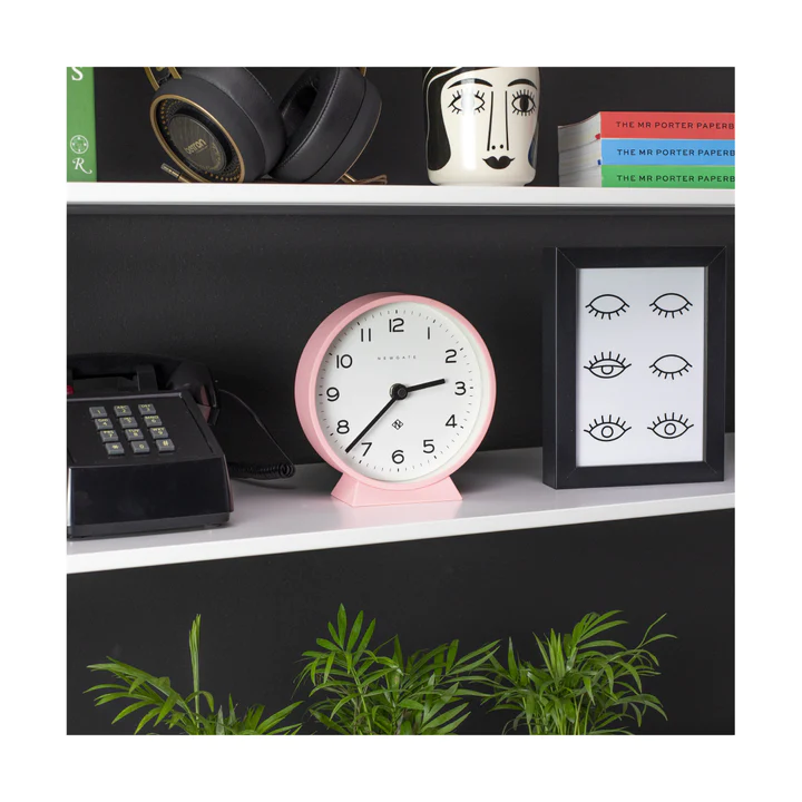 Newgate M Mantel Echo Clock - Marshmallow Pink