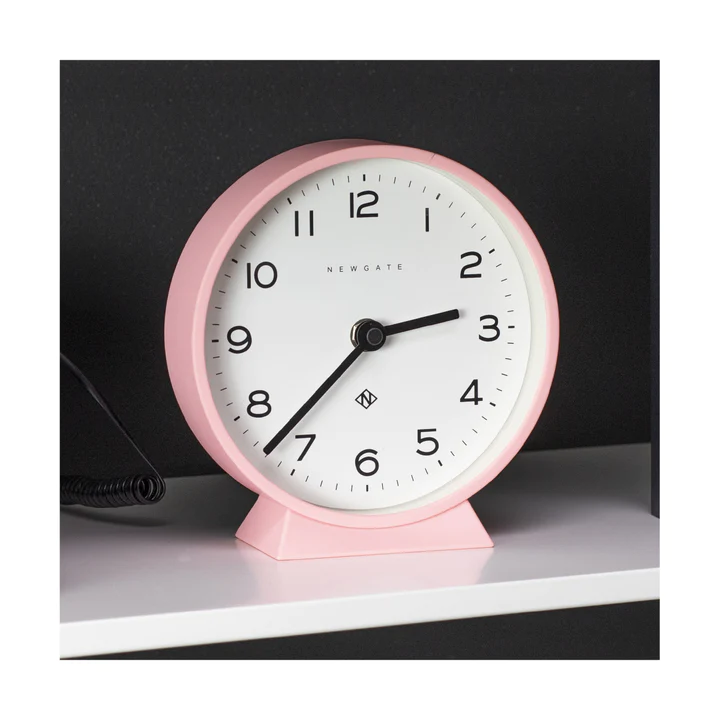 Newgate M Mantel Echo Clock - Marshmallow Pink